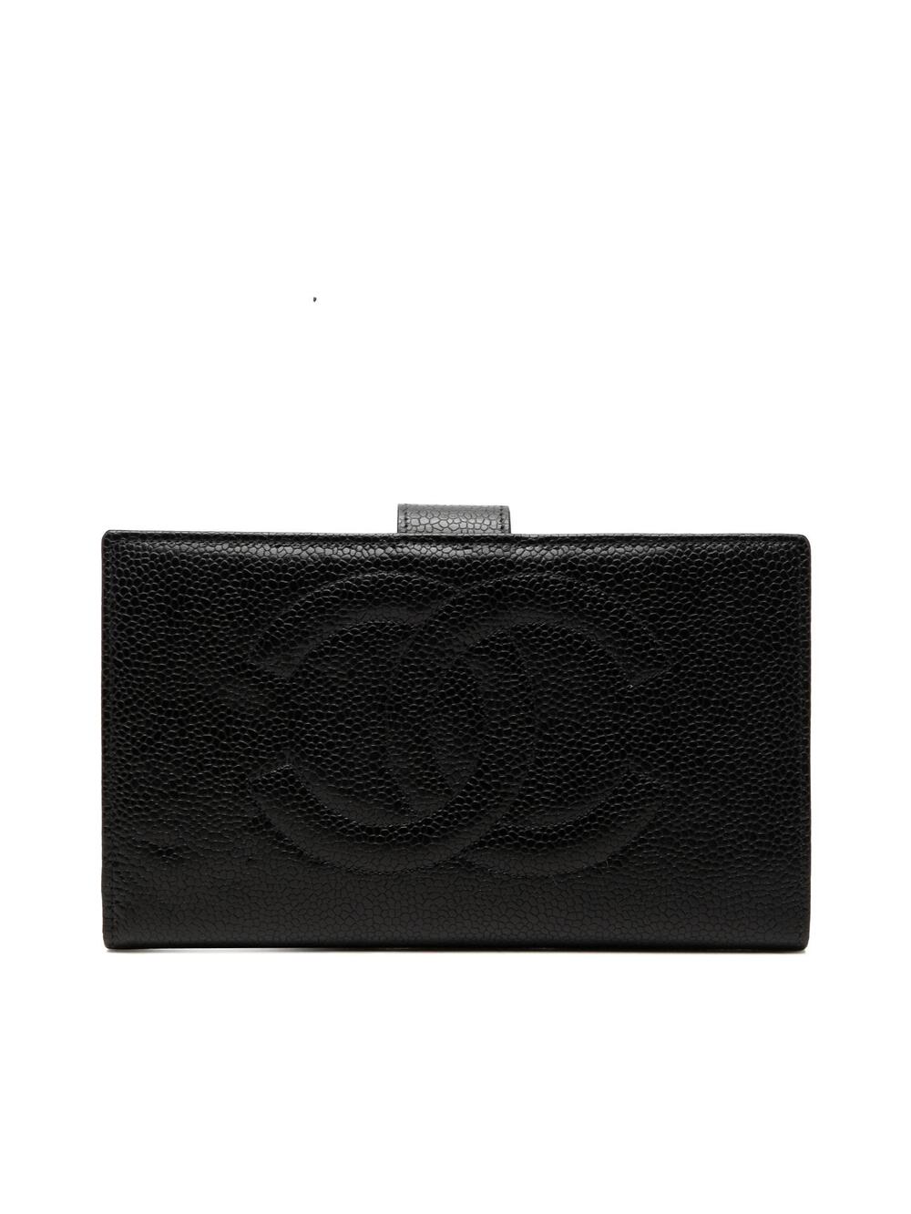 Chanel Cc Caviar French Long Wallet #367605C56B